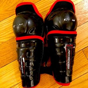 Youth hockey shin and knee guards